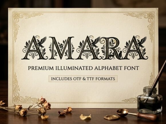 Amara: Making a Statement with Decorative Display Typography