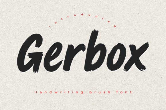 Gerbox: A Modern Brush Font for Impactful Design