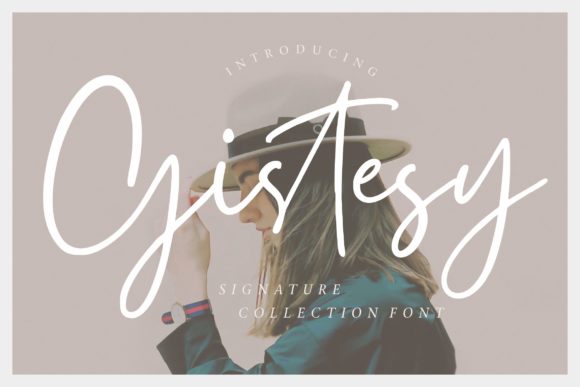 Gistesy: A Sweet Handwritten Font for Authentic Projects