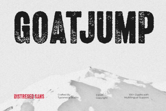 Goatjump: The Bold Distressed Font for Authentic, Handcrafted Branding
