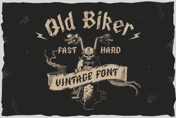 Old Biker: The Bold Blackletter Font for Impactful Design