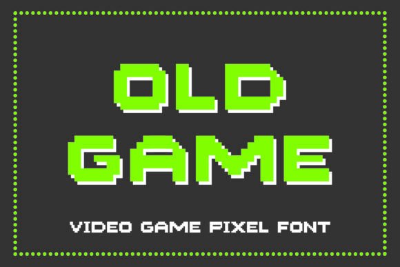 Old Game: The Pixel Font for Authentic Retro Projects