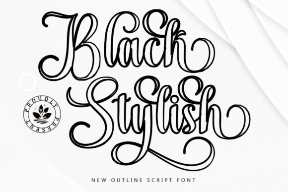 Reimagining Luxury Typography: How Black Stylish Outline Defines Modern Sophistication