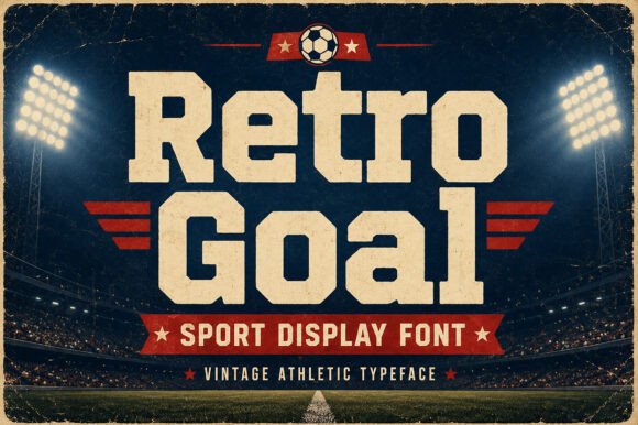 Retro Goal: Capturing the Athletic Spirit in Modern Typography