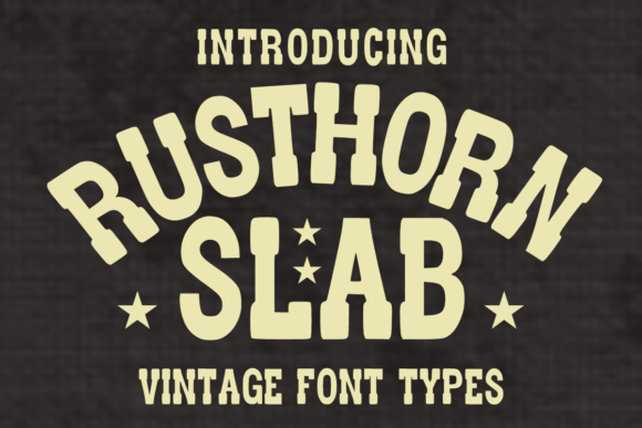 Rusthorn Slab: The Bold Vintage Athletic Display Font for Timeless Design