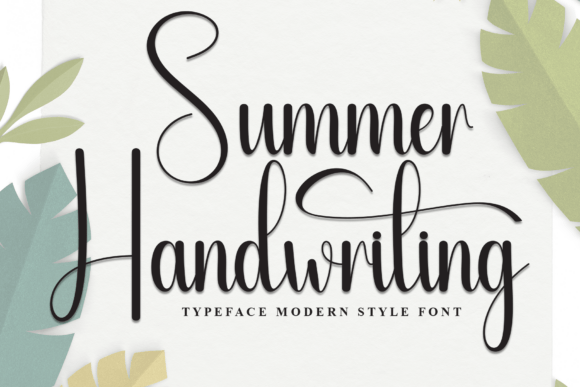 Summer Handwriting: Your Go-To Font for a Touch of Sunshine