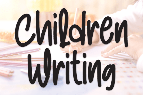 The Joyful Charm of Children Writing: A Font for Heartfelt Designs