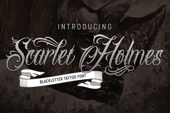 Unleashing Bold Identity with the Scarlet Holmes Blackletter Font