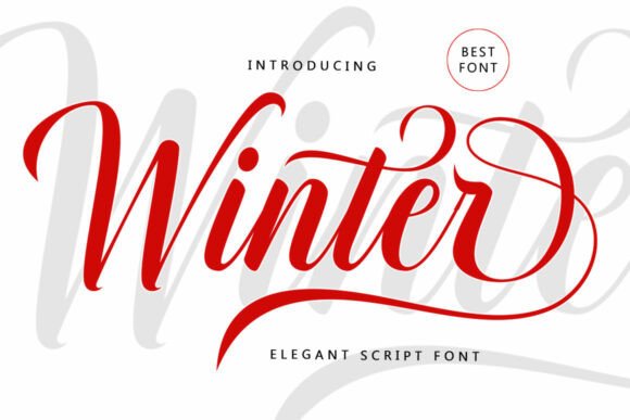 Winter: A Script Font for Timeless Elegance